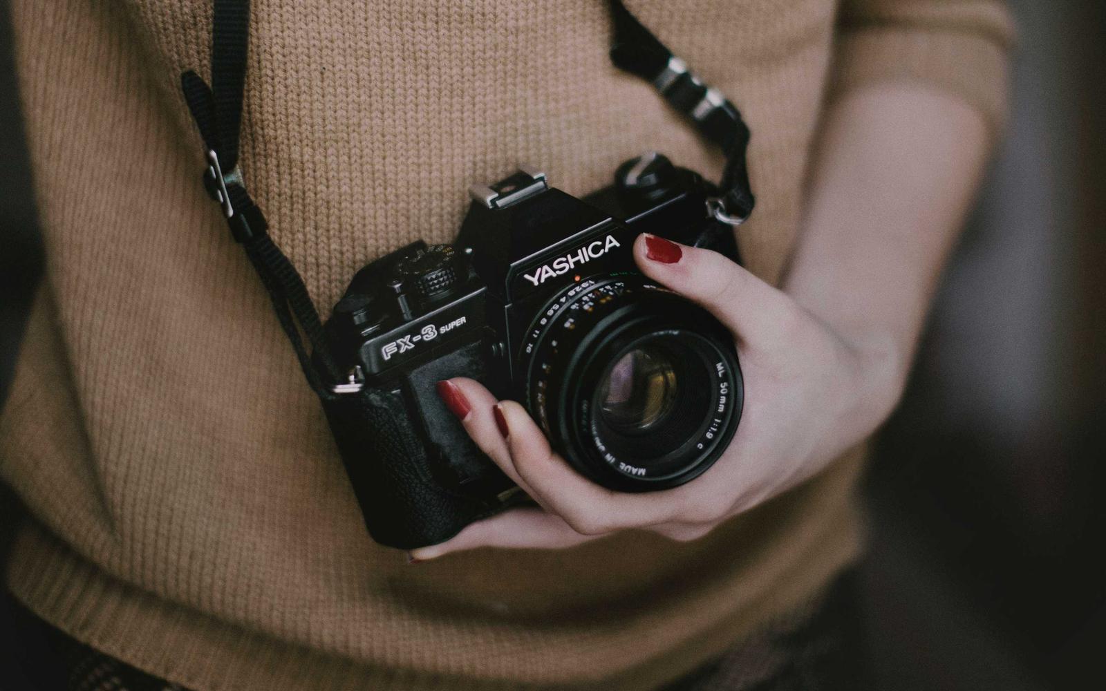 Un appareil photo argentique